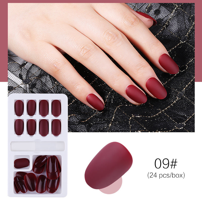 Instant Glamour: 24pcs Reusable Stick-On-Nails for Effortless and Dazzling Nail Art Tips