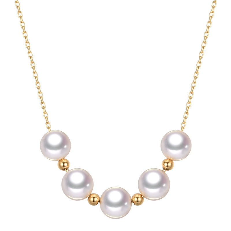 Sky Star 18K Gold Pearl Necklace