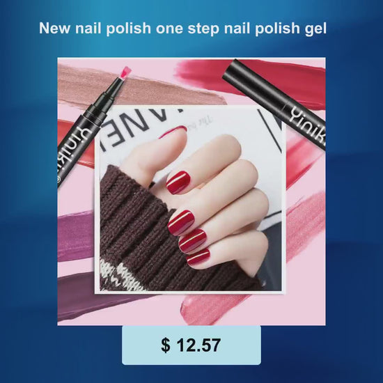 New nail polish one step nail polish gel by@Vidoo