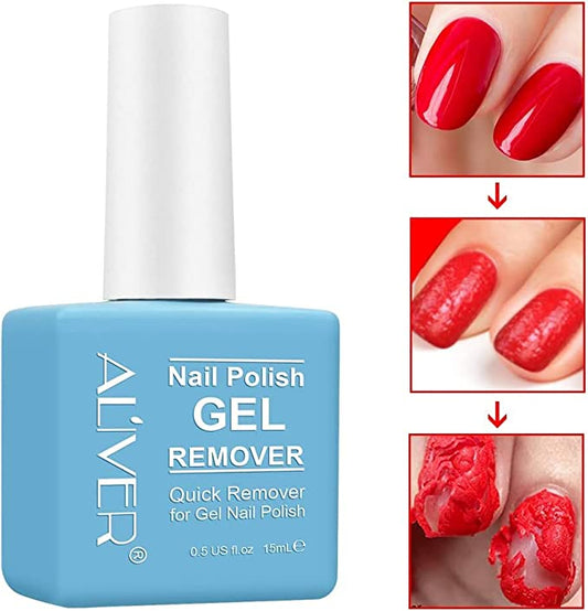 Gel Nail Polish Remover,Professional Remove Gel Nail Polish,No Need For Foil,Quick & Easy Polish Remover In 2-3 Minutes,No Need Soaking Or Wrapping,-15ml (1Pack)…