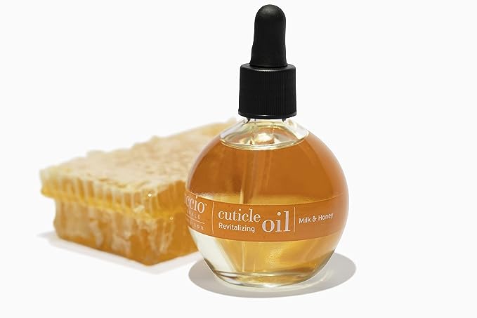 Cuccio Naturale Revitalizing- Hydrating Oil For Repaired Cuticles Overnight - Remedy For Damaged Skin And Thin Nails - Paraben /Cruelty-Free Formula - Milk And Honey - 2.5 Oz